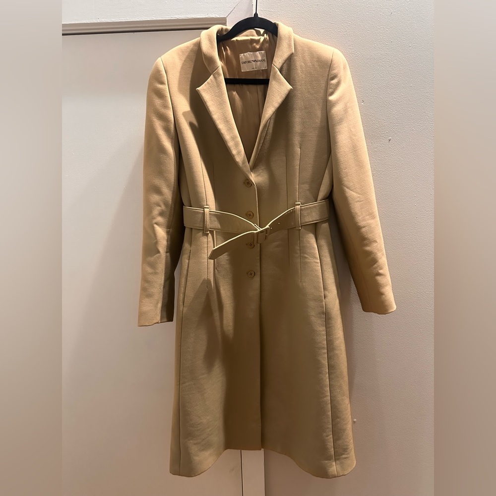 Emporio Armani elegant Cashmere peacoat size 44 Italian $1095